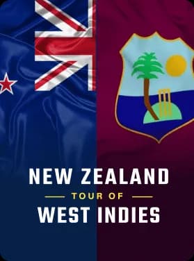 New Zealand tour of West Indies 2026 - Cricket Tournament Banner